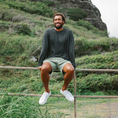 Lae‘ahi Lī ‘Ili Men's Leather Sneakers - Bright White | OluKai Men