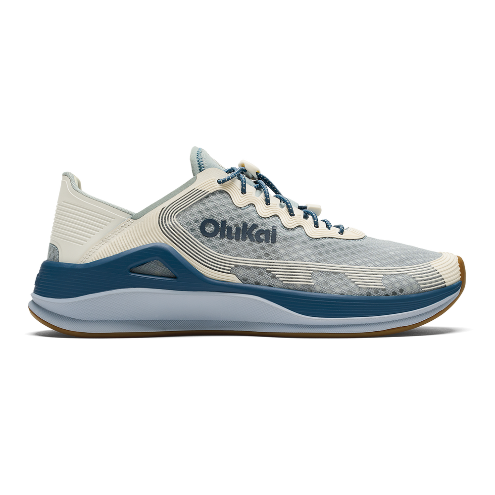 ‘Ahi Men’s Water Boat Shoes - Blue Pearl / White Sand | OluKai Men