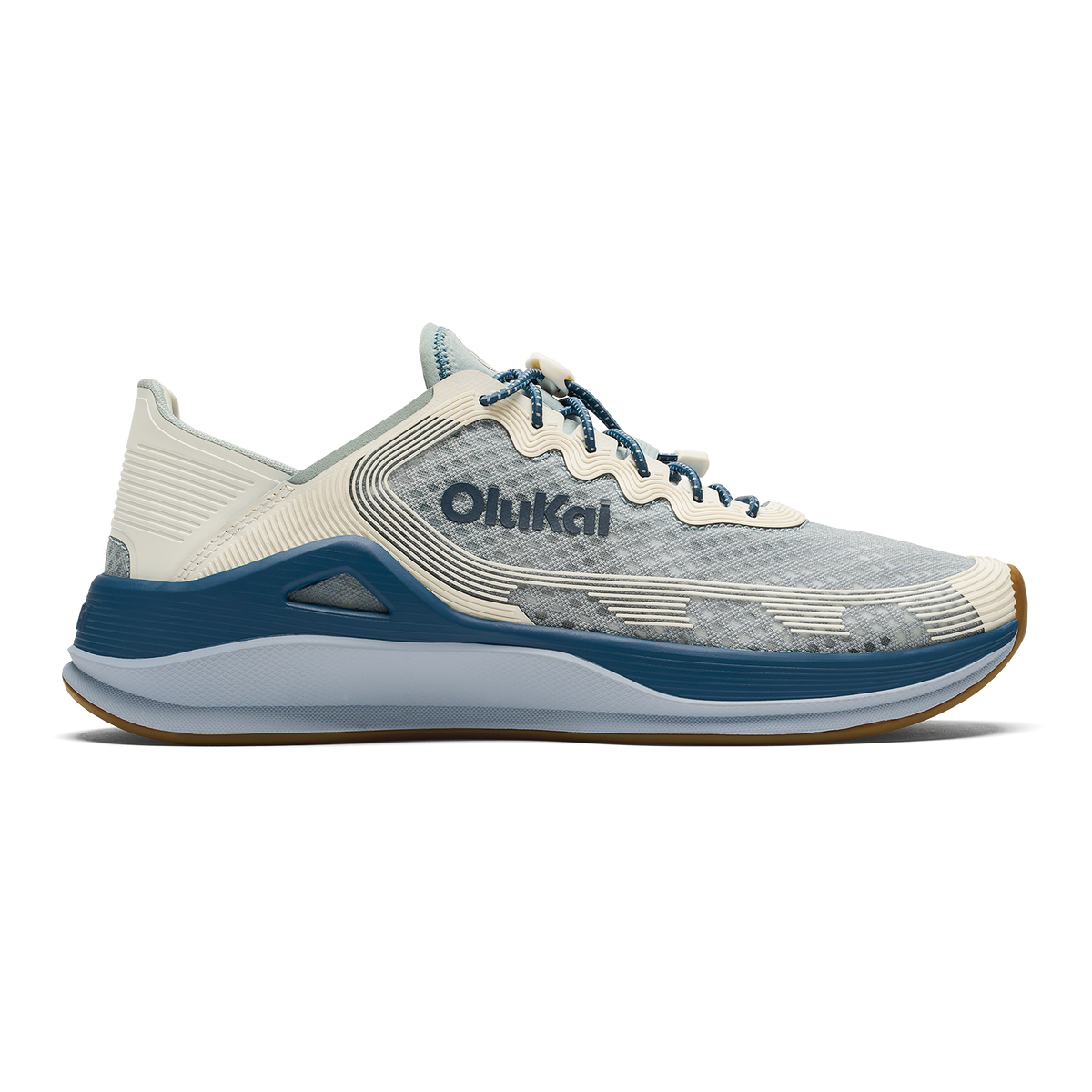 ‘Ahi Men’s Water Boat Shoes - Blue Pearl / White Sand | OluKai Men