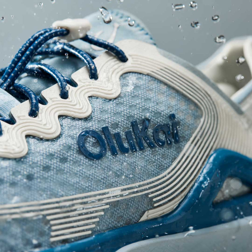 ‘Ahi Men’s Water Boat Shoes - Blue Pearl / White Sand | OluKai Men