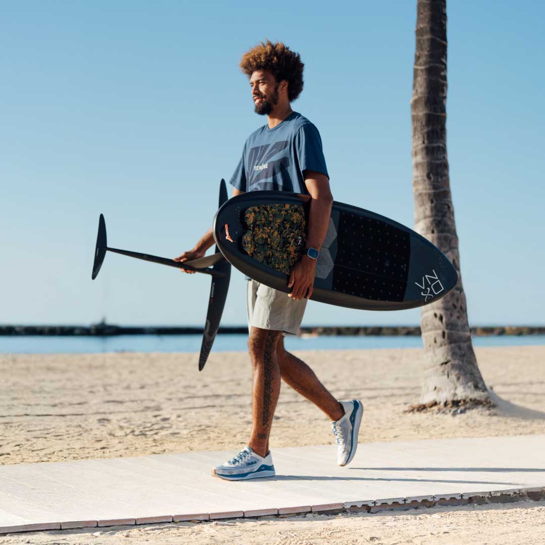 ‘Ahi Men’s Water Boat Shoes - Blue Pearl / White Sand | OluKai Men