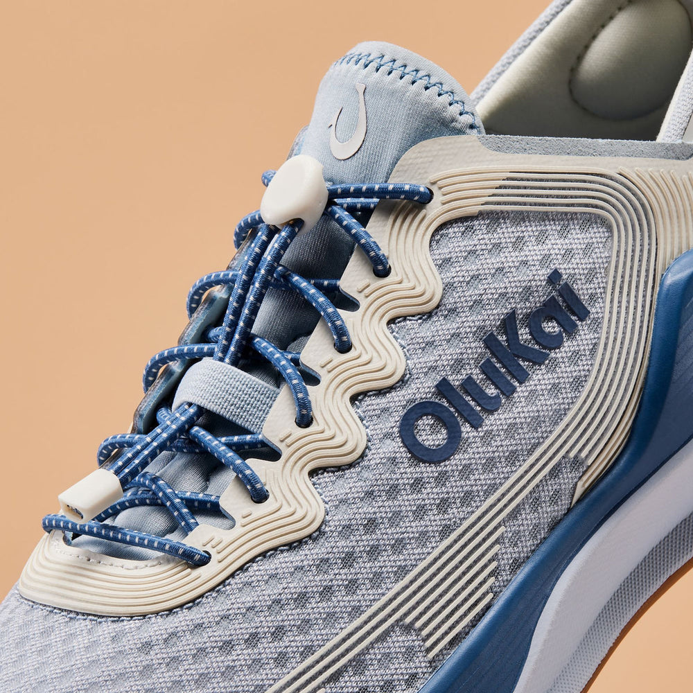 ‘Ahi Men’s Water Boat Shoes - Blue Pearl / White Sand | OluKai Men