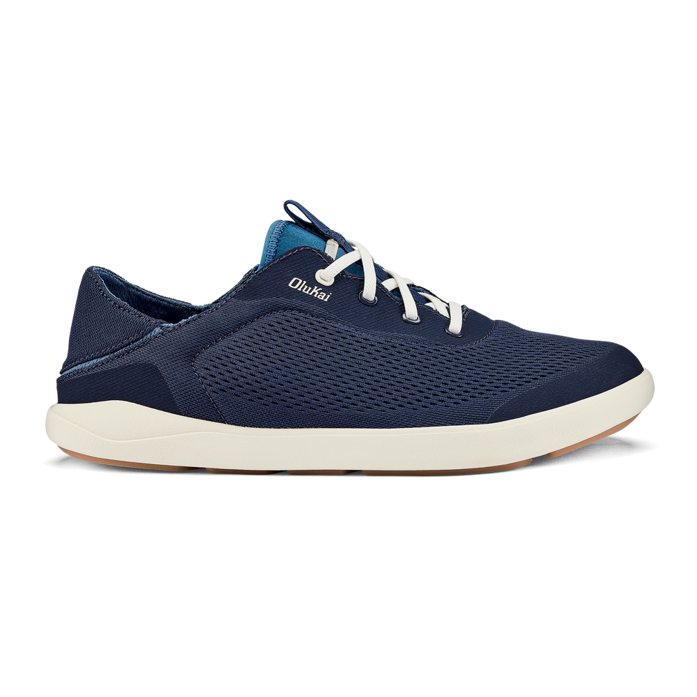 Moku Pae Men's Boat Shoes - Trench Blue / Off White | OluKai Men