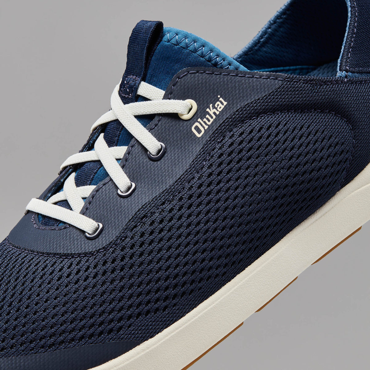 Moku Pae Men's Boat Shoes - Trench Blue / Off White | OluKai Men