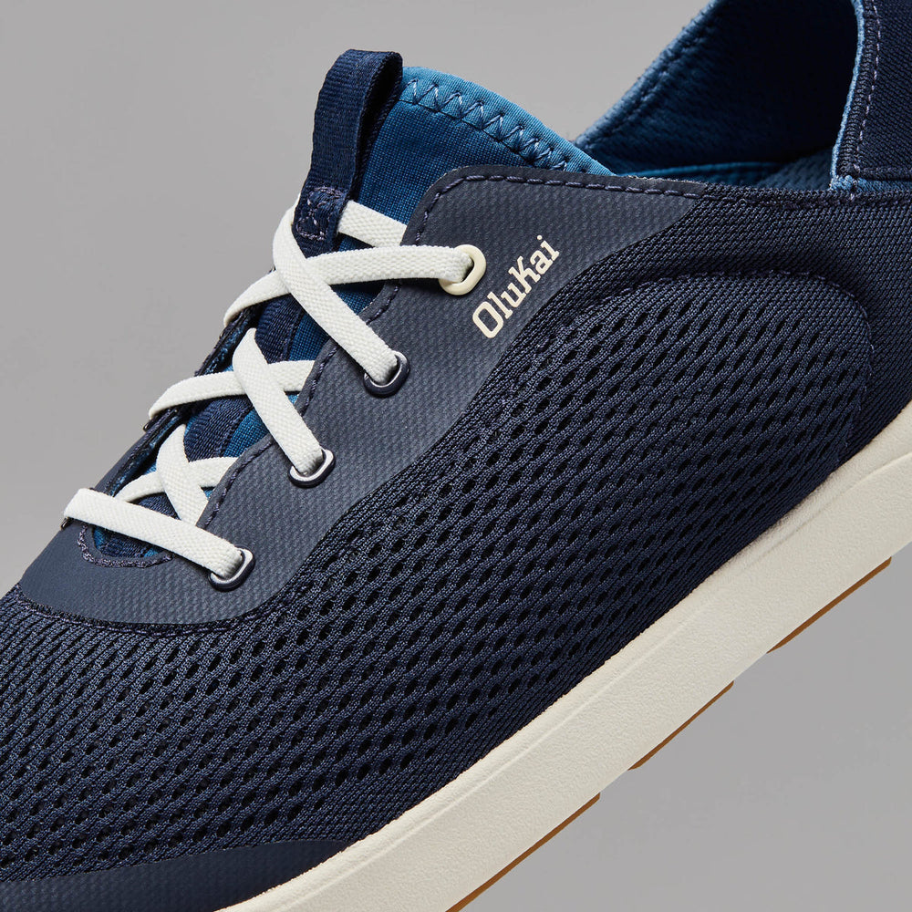Moku Pae Men's Boat Shoes - Trench Blue / Off White | OluKai Men