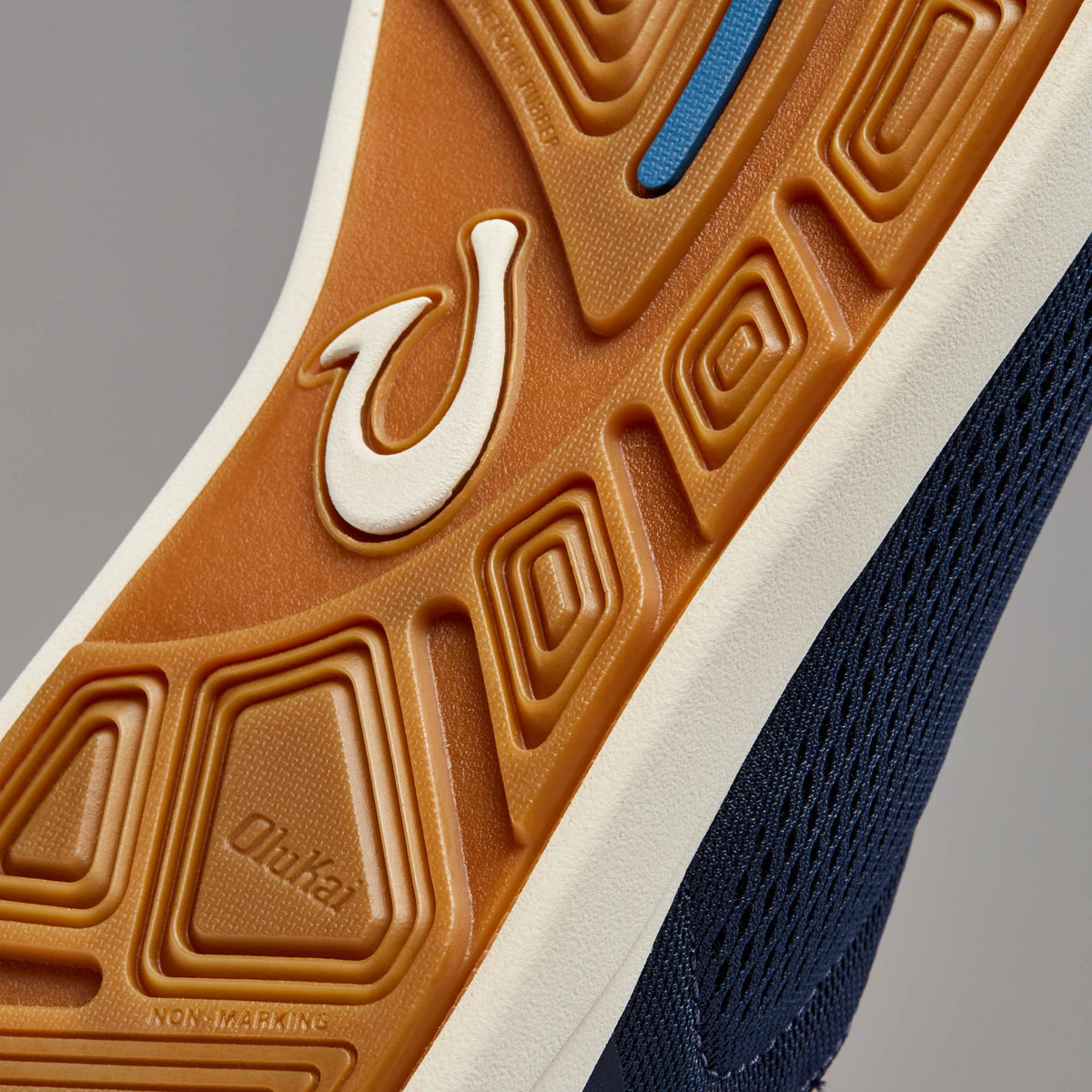 Moku Pae Men's Boat Shoes - Trench Blue / Off White | OluKai Men