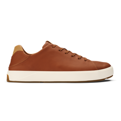 Lae‘ahi Lī ‘Ili Men's Leather Sneakers - Kukui Brown | OluKai Men