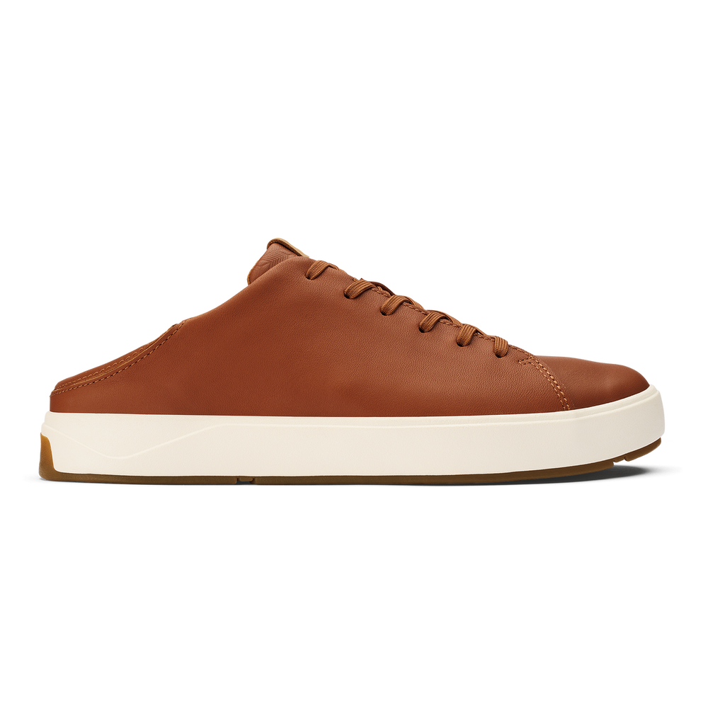 Lae‘ahi Lī ‘Ili Men's Leather Sneakers - Kukui Brown | OluKai Men