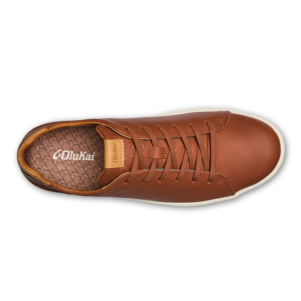 Lae‘ahi Lī ‘Ili Men's Leather Sneakers - Kukui Brown | OluKai Men