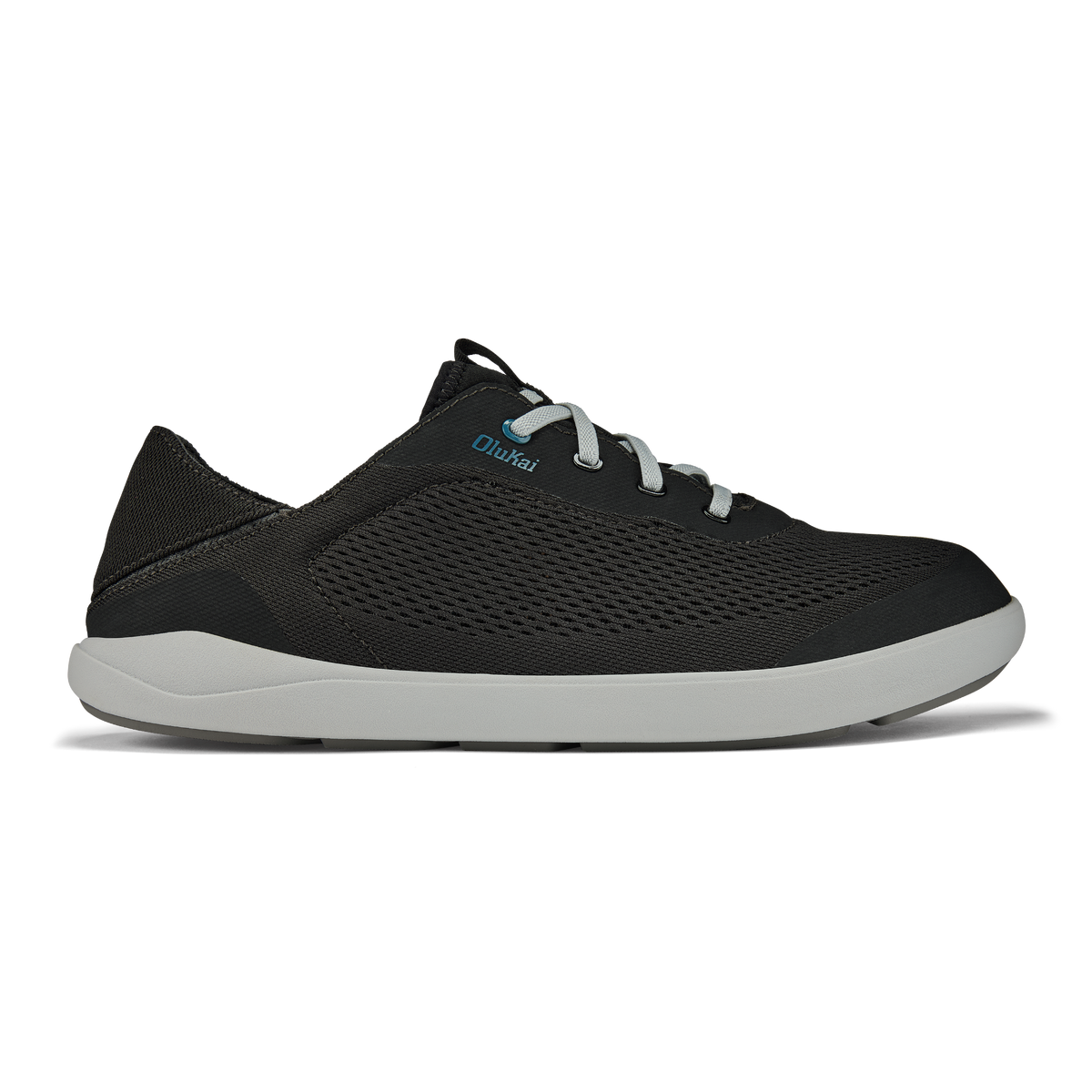 Moku Pae Men's Boat Shoes - Black / Blue Coral | OluKai Men