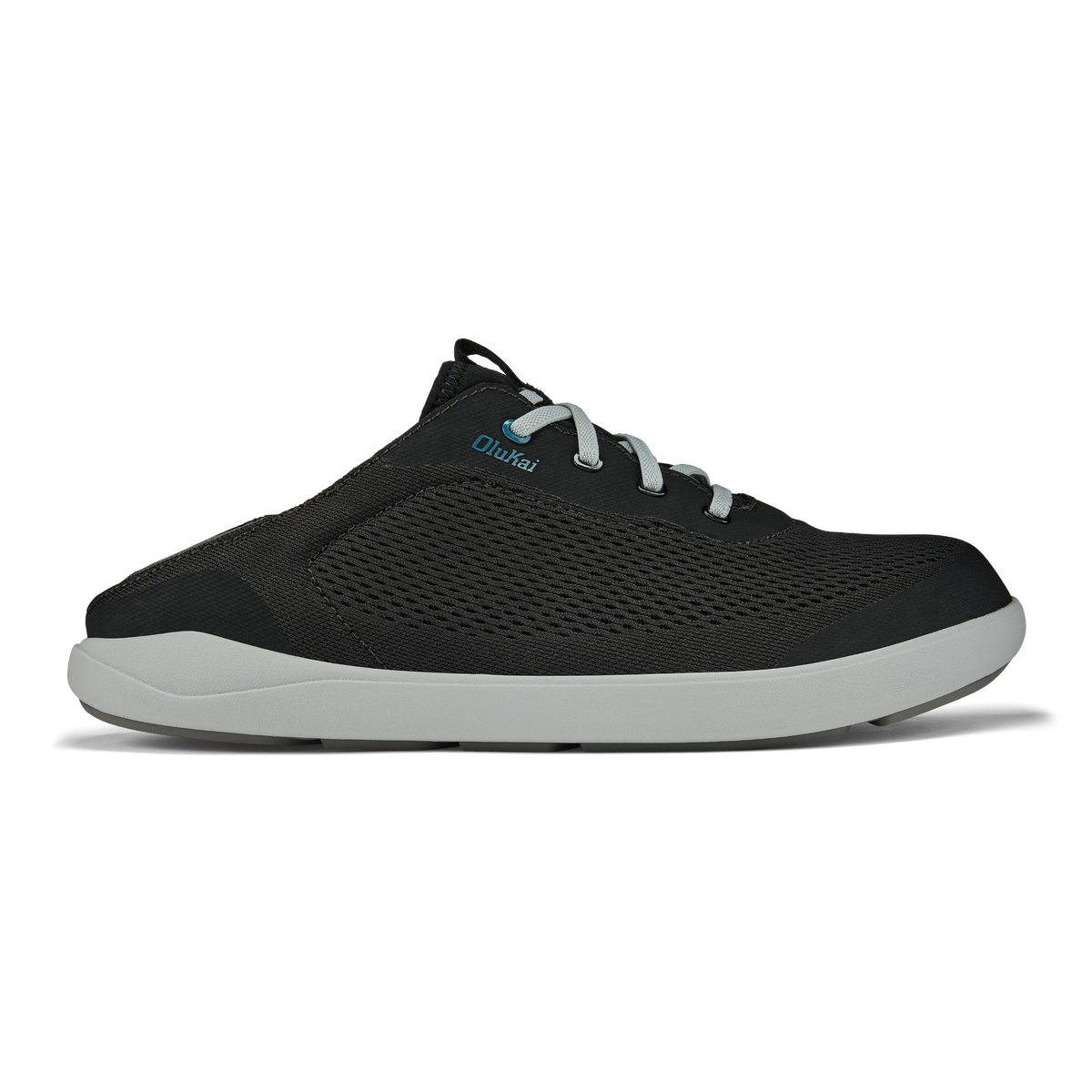 Moku Pae Men's Boat Shoes - Black / Blue Coral | OluKai Men