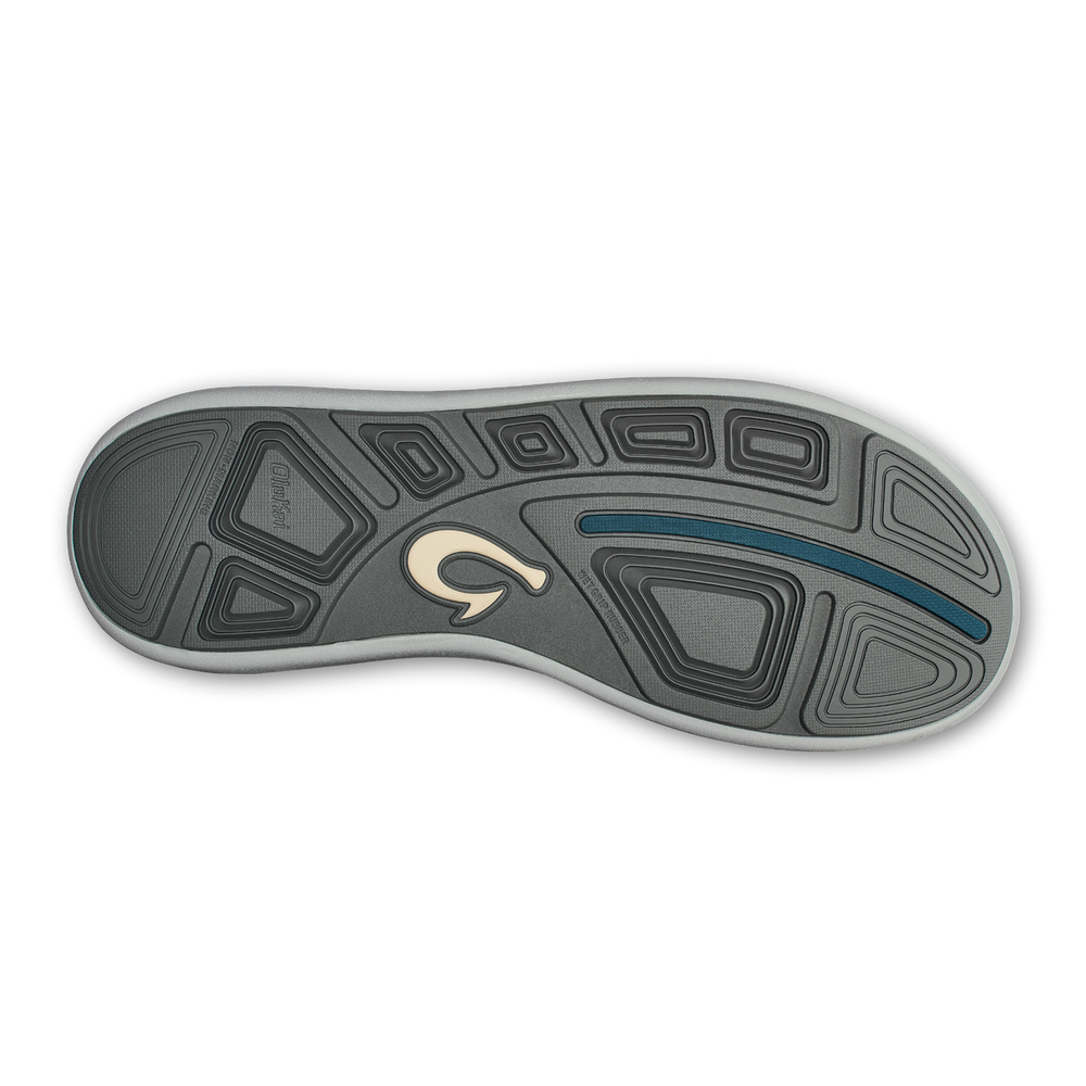 Moku Pae Men's Boat Shoes - Black / Blue Coral | OluKai Men