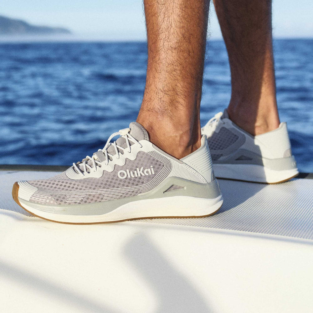 ‘Ahi Men’s Water Boat Shoes - Ash / Sterling | OluKai Men