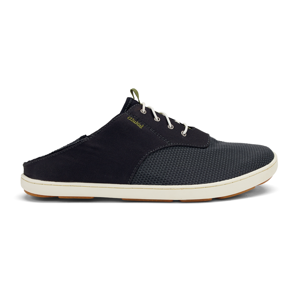 Nohea Moku Men's Boat Shoes - Black | OluKai Men