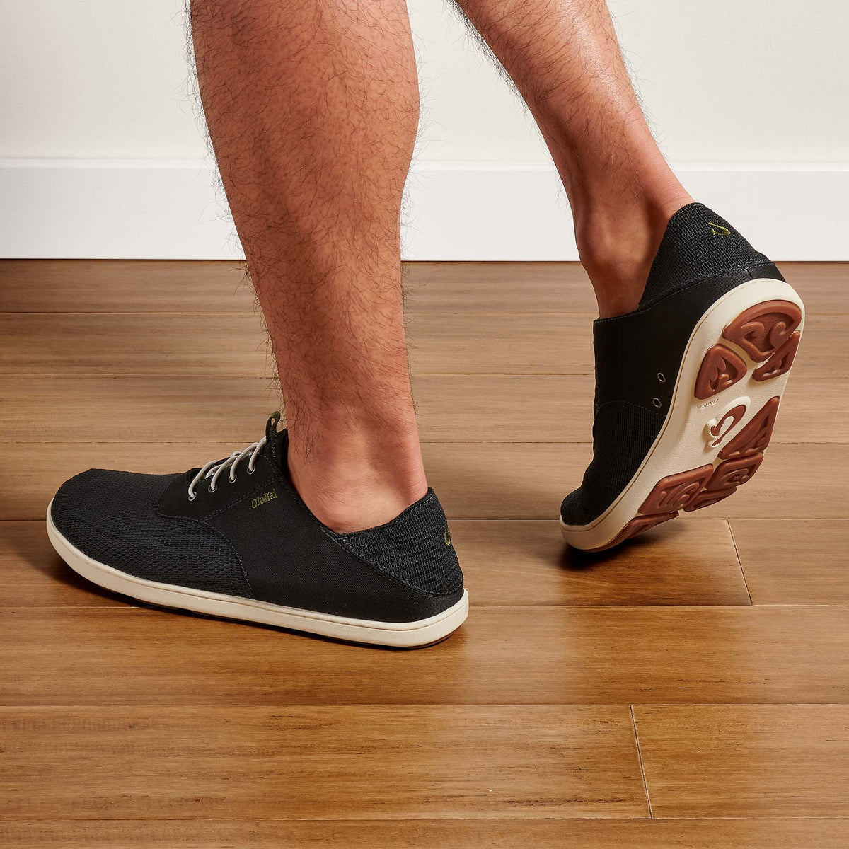 Nohea Moku Men's Boat Shoes - Black | OluKai Men
