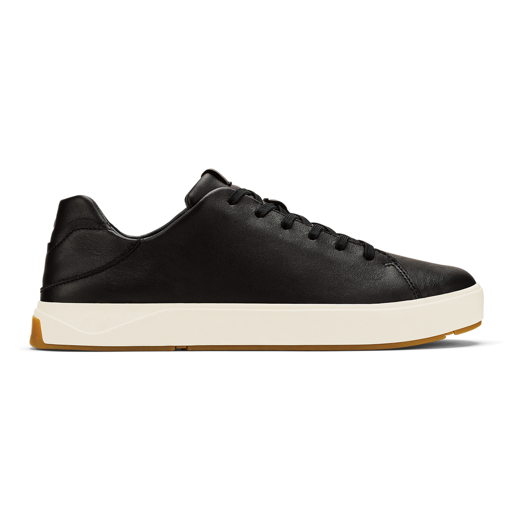 Lae‘ahi Lī ‘Ili Men's Leather Sneakers - Onyx | OluKai Men