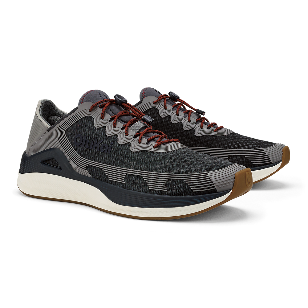 ‘Ahi Men’s Water Boat Shoes - Rock / Ash | OluKai Men