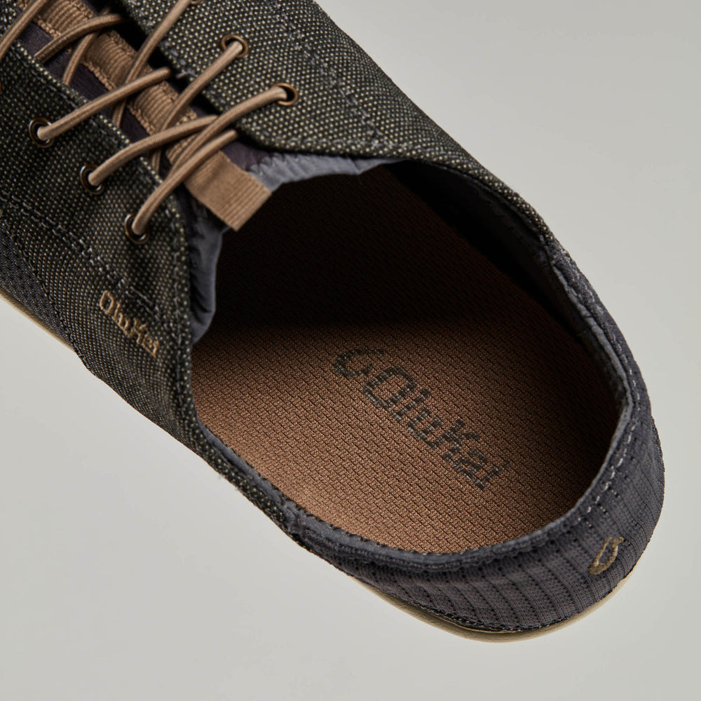Nohea Moku Men's Boat Shoes - Charcoal / Clay | OluKai Men