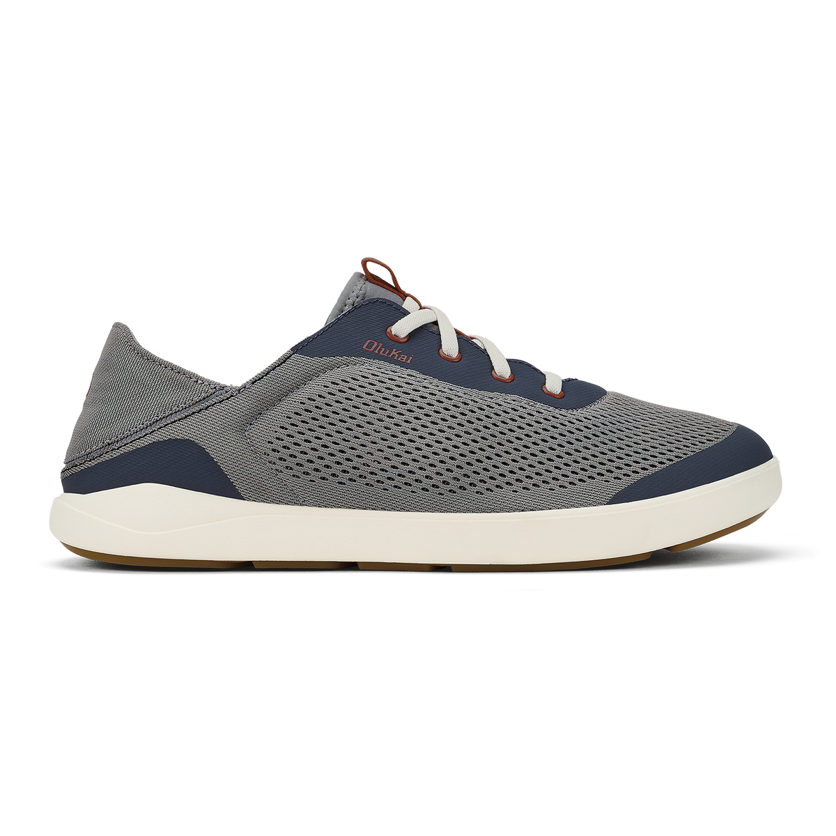 Moku Pae Men's Boat Shoes - Ash / Trench Blue | OluKai Men