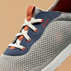 Moku Pae Men's Boat Shoes - Ash / Trench Blue | OluKai Men