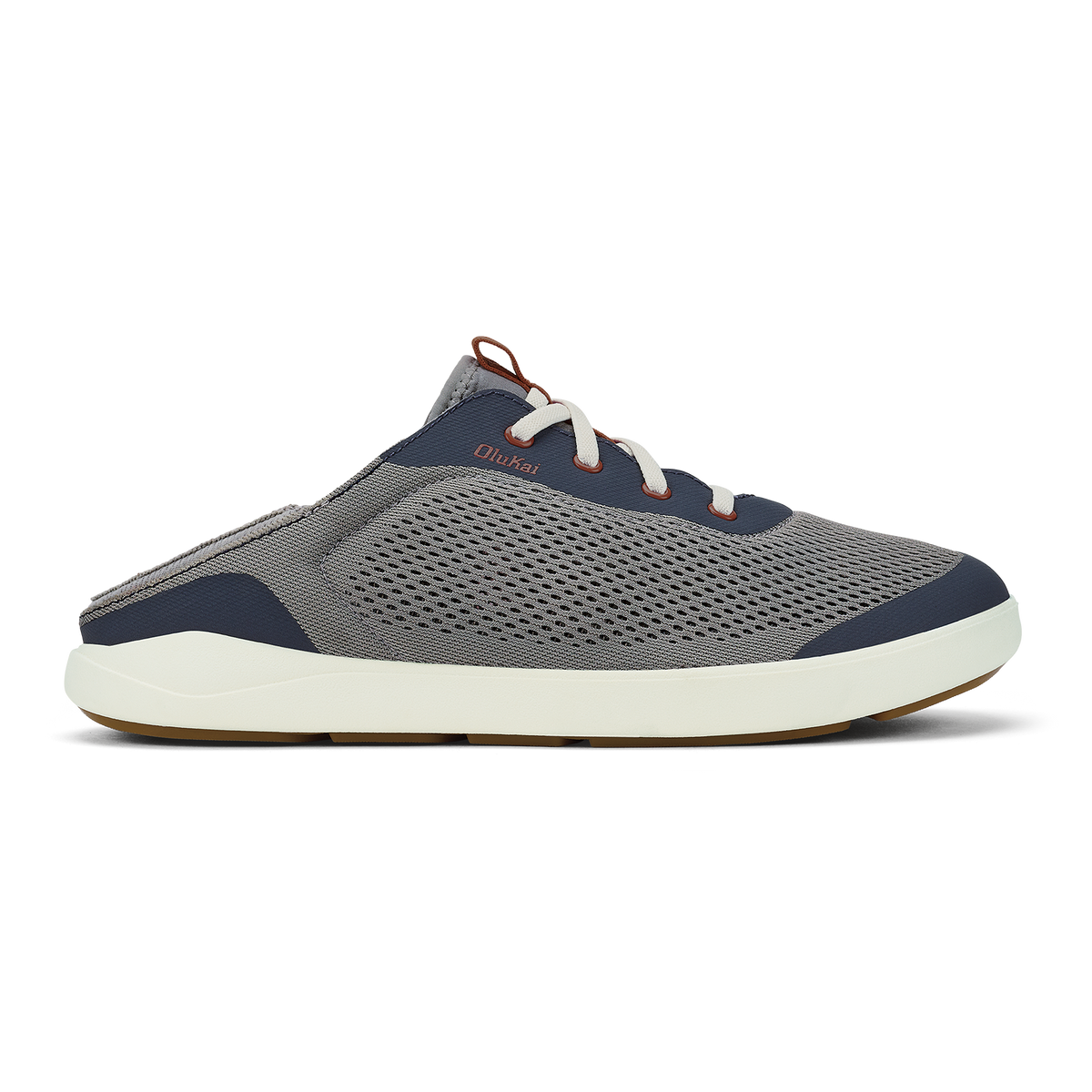 Moku Pae Men's Boat Shoes - Ash / Trench Blue | OluKai Men