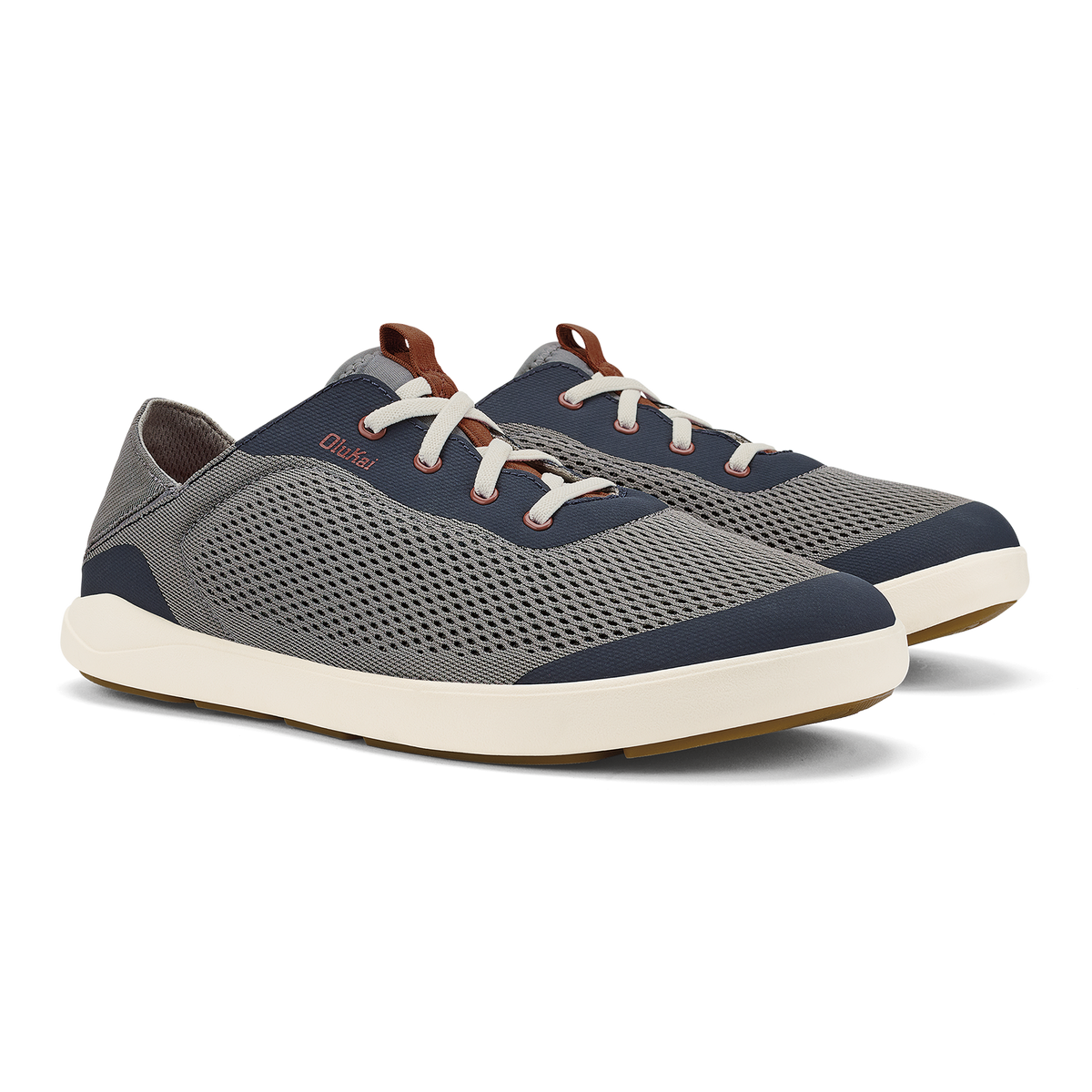 Moku Pae Men's Boat Shoes - Ash / Trench Blue | OluKai Men