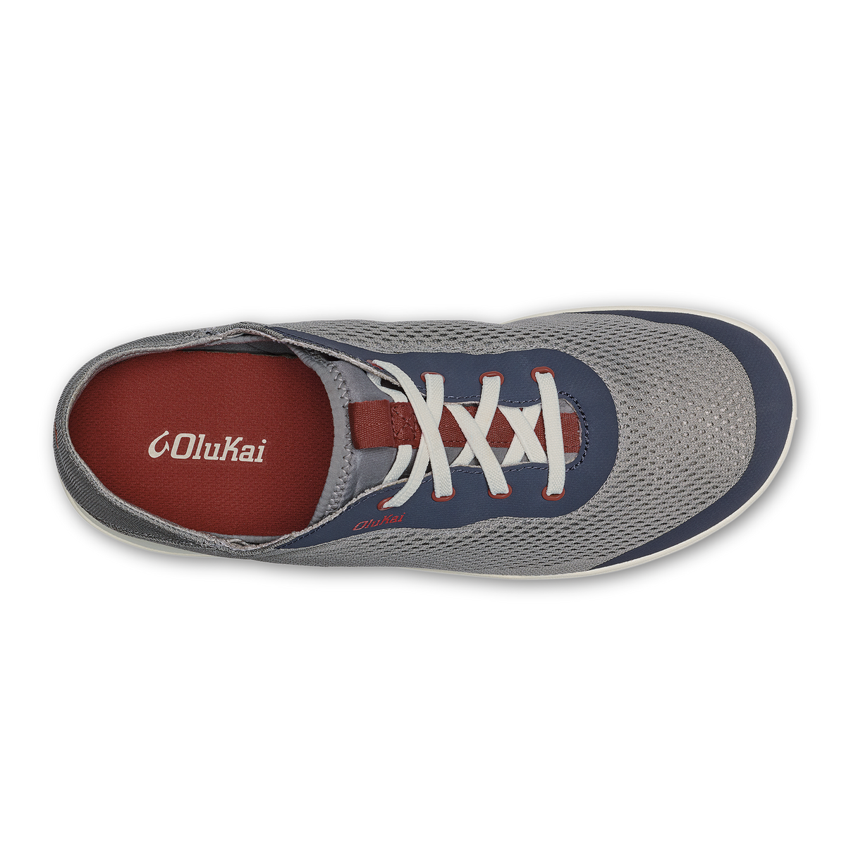 Moku Pae Men's Boat Shoes - Ash / Trench Blue | OluKai Men