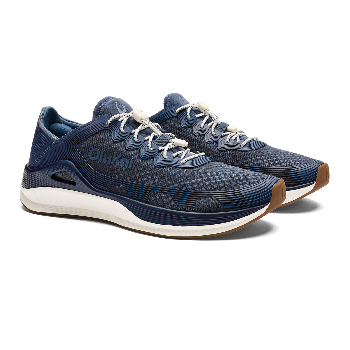 ‘Ahi Men’s Water Boat Shoes - Mood Indigo / Coastal Blue | OluKai Men