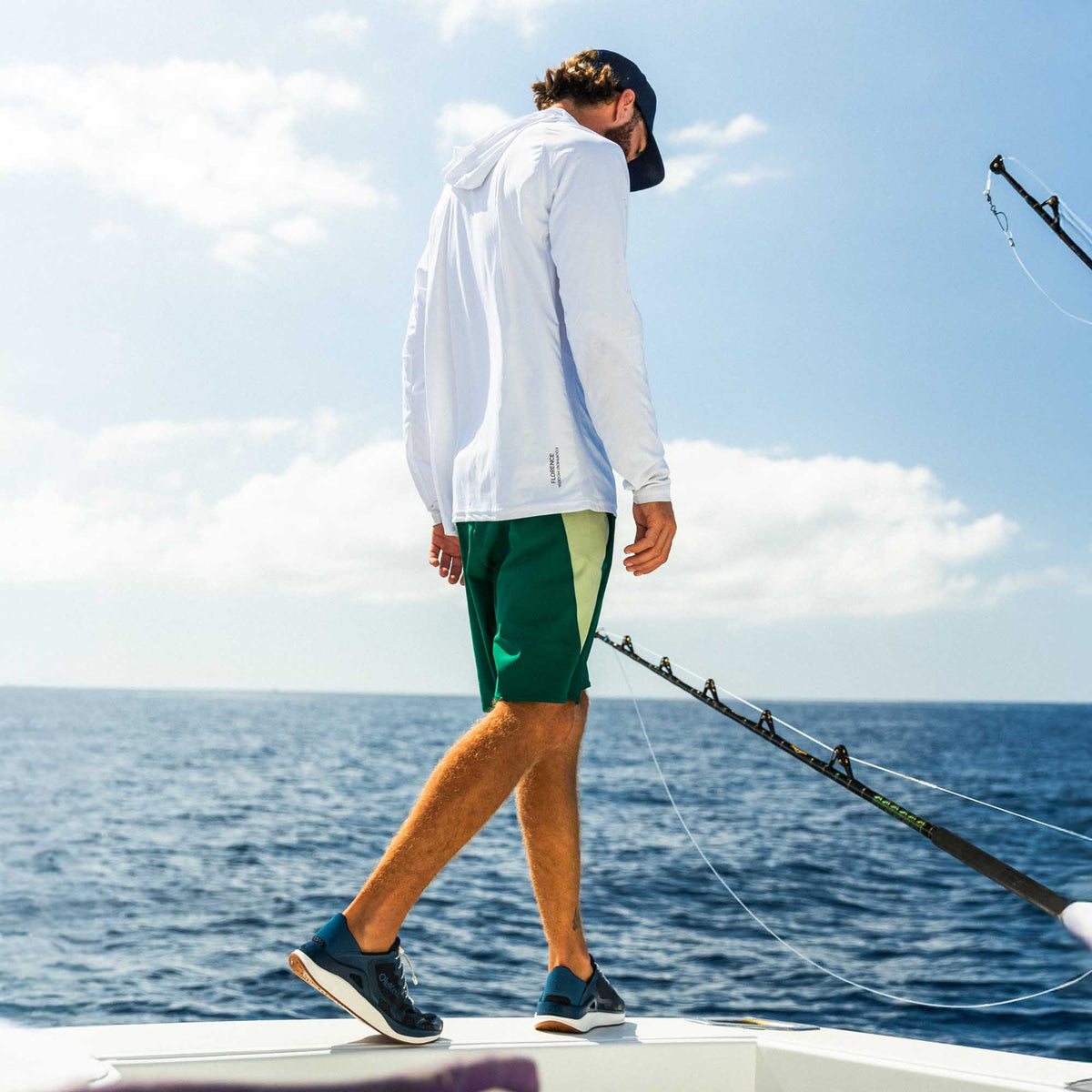 ‘Ahi Men’s Water Boat Shoes - Mood Indigo / Coastal Blue | OluKai Men
