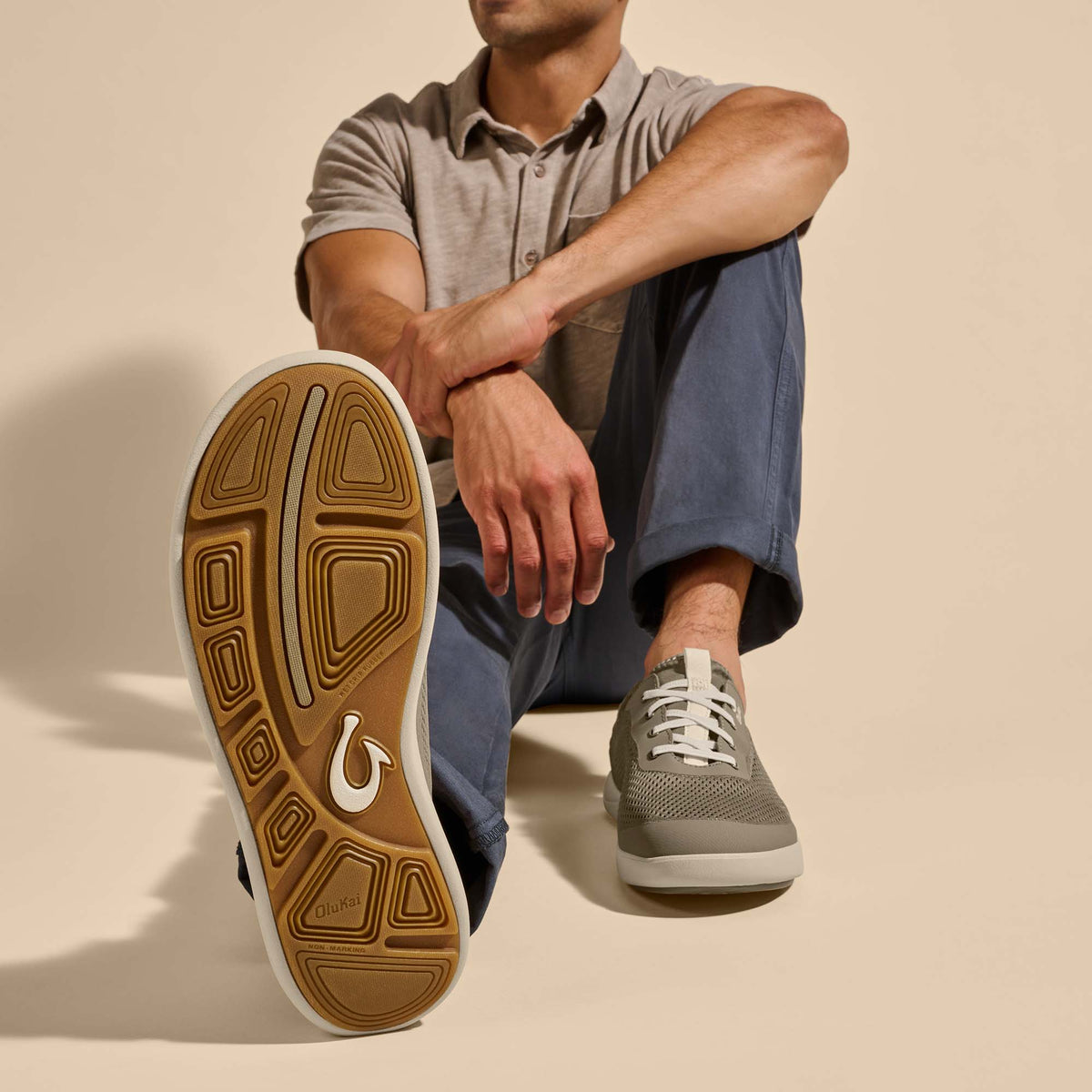 Moku Pae Men's Boat Shoes - Clay / Tapa | OluKai Men