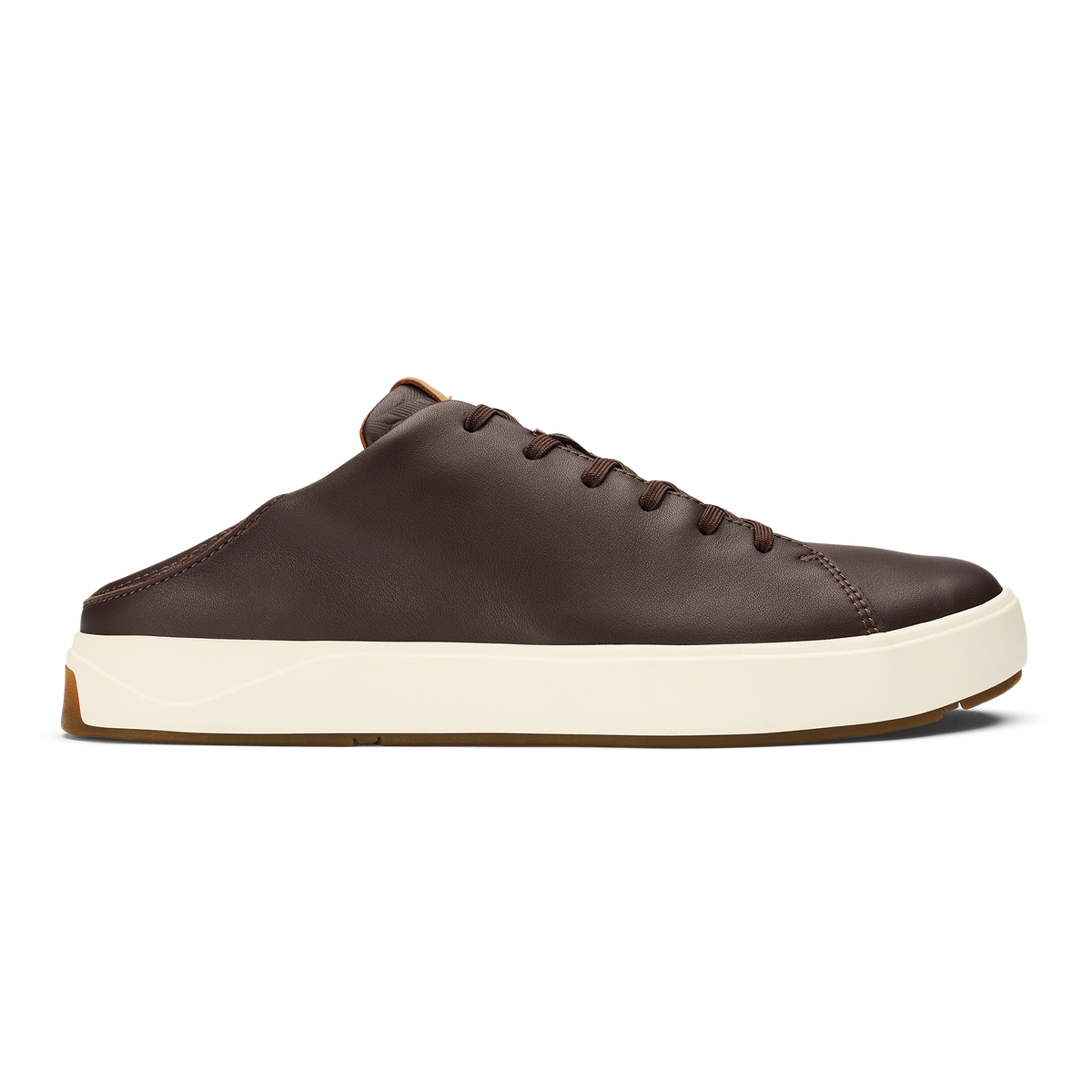 Lae‘ahi Lī ‘Ili Men's Leather Sneakers - Dark Java | OluKai Men