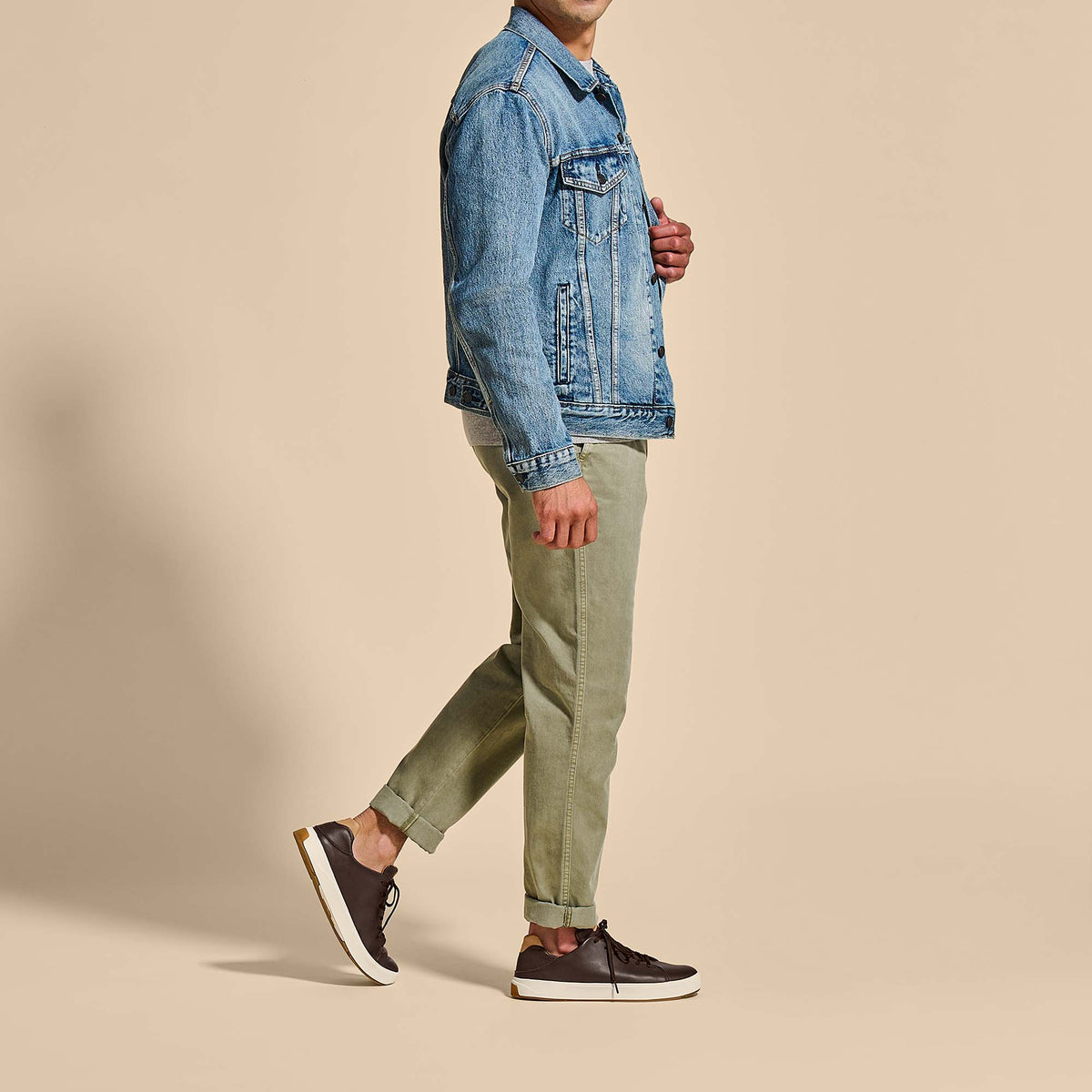 Lae‘ahi Lī ‘Ili Men's Leather Sneakers - Dark Java | OluKai Men