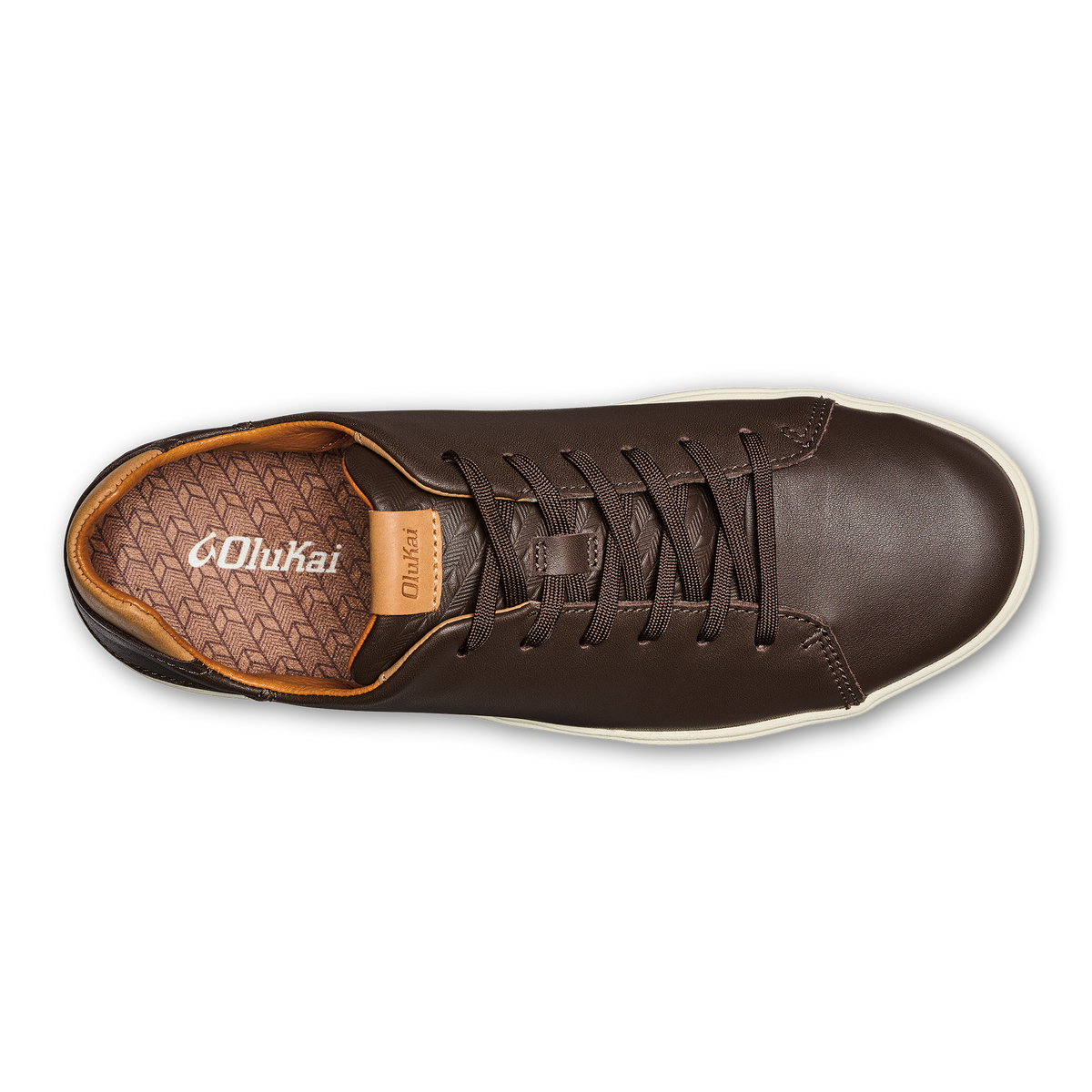 Lae‘ahi Lī ‘Ili Men's Leather Sneakers - Dark Java | OluKai Men