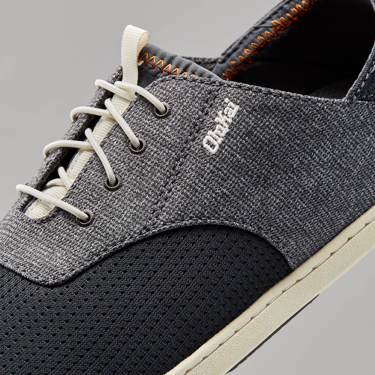 Nohea Moku Men's Boat Shoes - Dark Shadow | OluKai Men