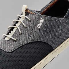 Nohea Moku Men's Boat Shoes - Dark Shadow | OluKai Men