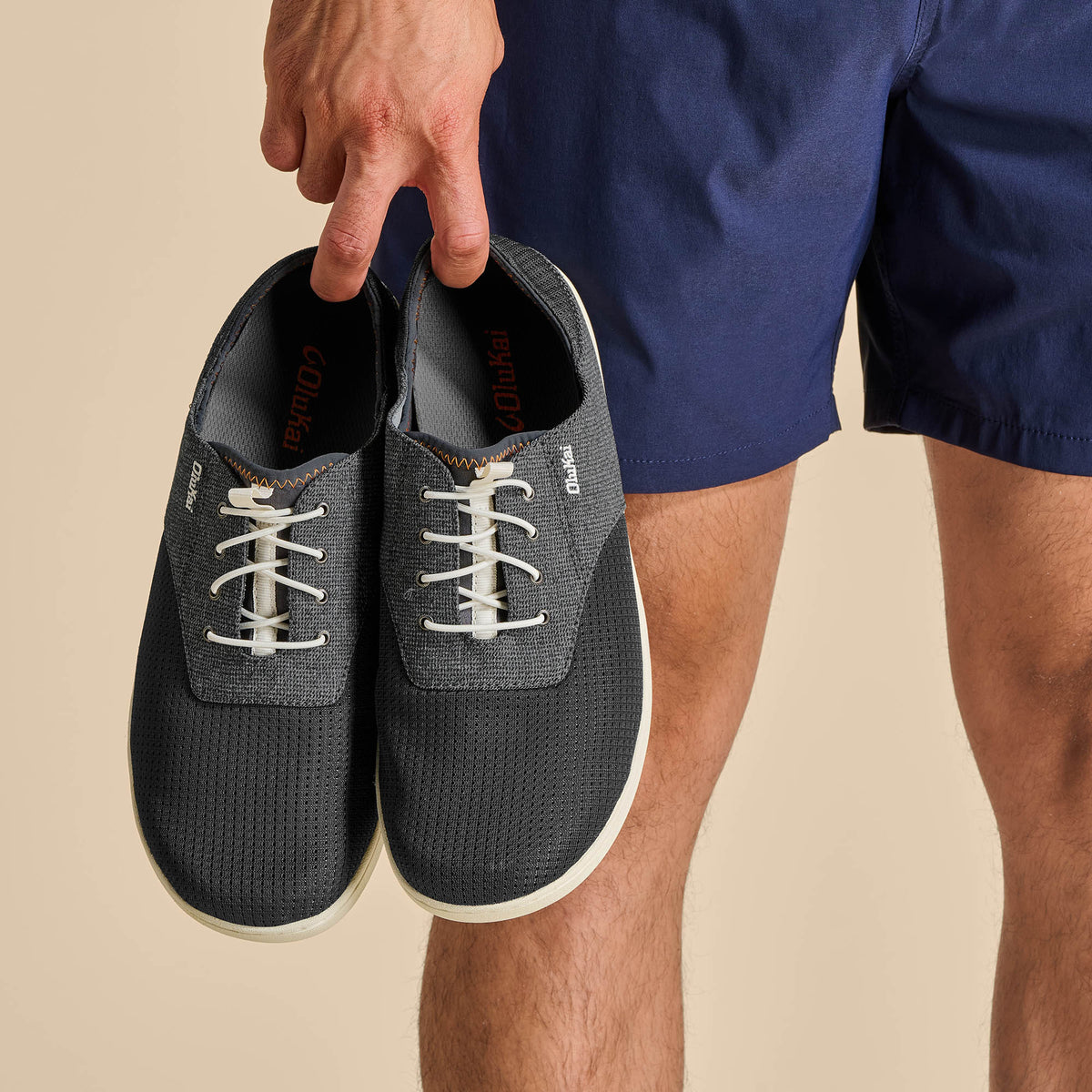 Nohea Moku Men's Boat Shoes - Dark Shadow | OluKai Men