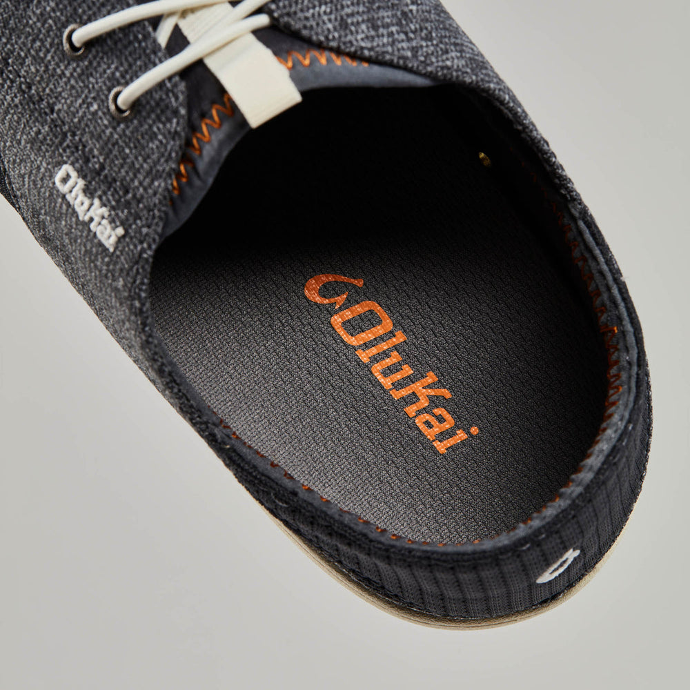 Nohea Moku Men's Boat Shoes - Dark Shadow | OluKai Men