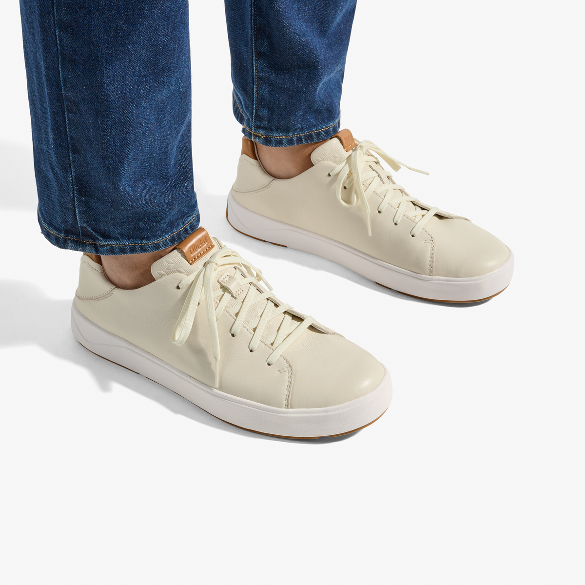 Lae‘ahi Lī ‘Ili Men's Leather Sneakers - Tapa | OluKai Men