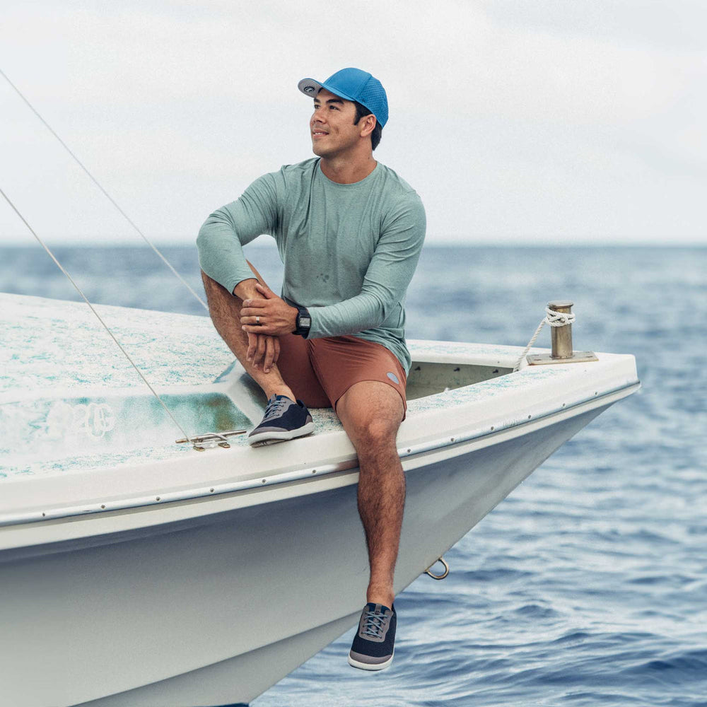 Moku Pae Men's Boat Shoes - Pavement / Vintage Blue | OluKai Men