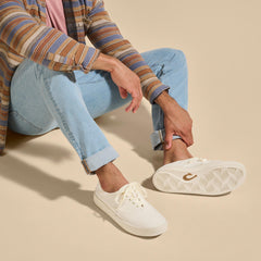 Tradewind Men’s Breathable Sneakers - Off White | OluKai Men