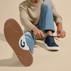 Lae‘ahi Lī ‘Ili Men's Leather Sneakers - Trench Blue | OluKai Men