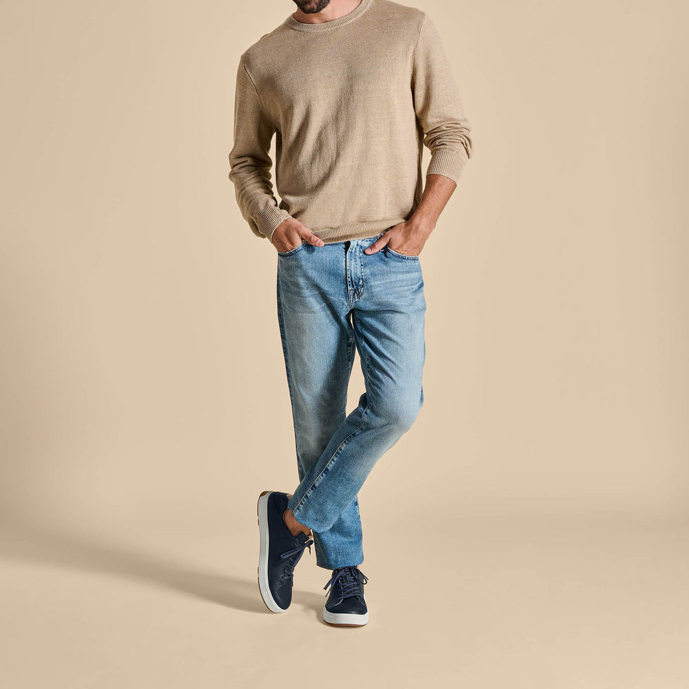 Lae‘ahi Lī ‘Ili Men's Leather Sneakers - Trench Blue | OluKai Men