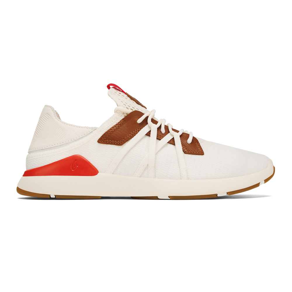 Mio Lī Men's Athletic Shoes - Bright White / Red Lava | OluKai Men