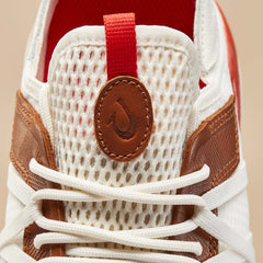 Mio Lī Men's Athletic Shoes - Bright White / Red Lava | OluKai Men