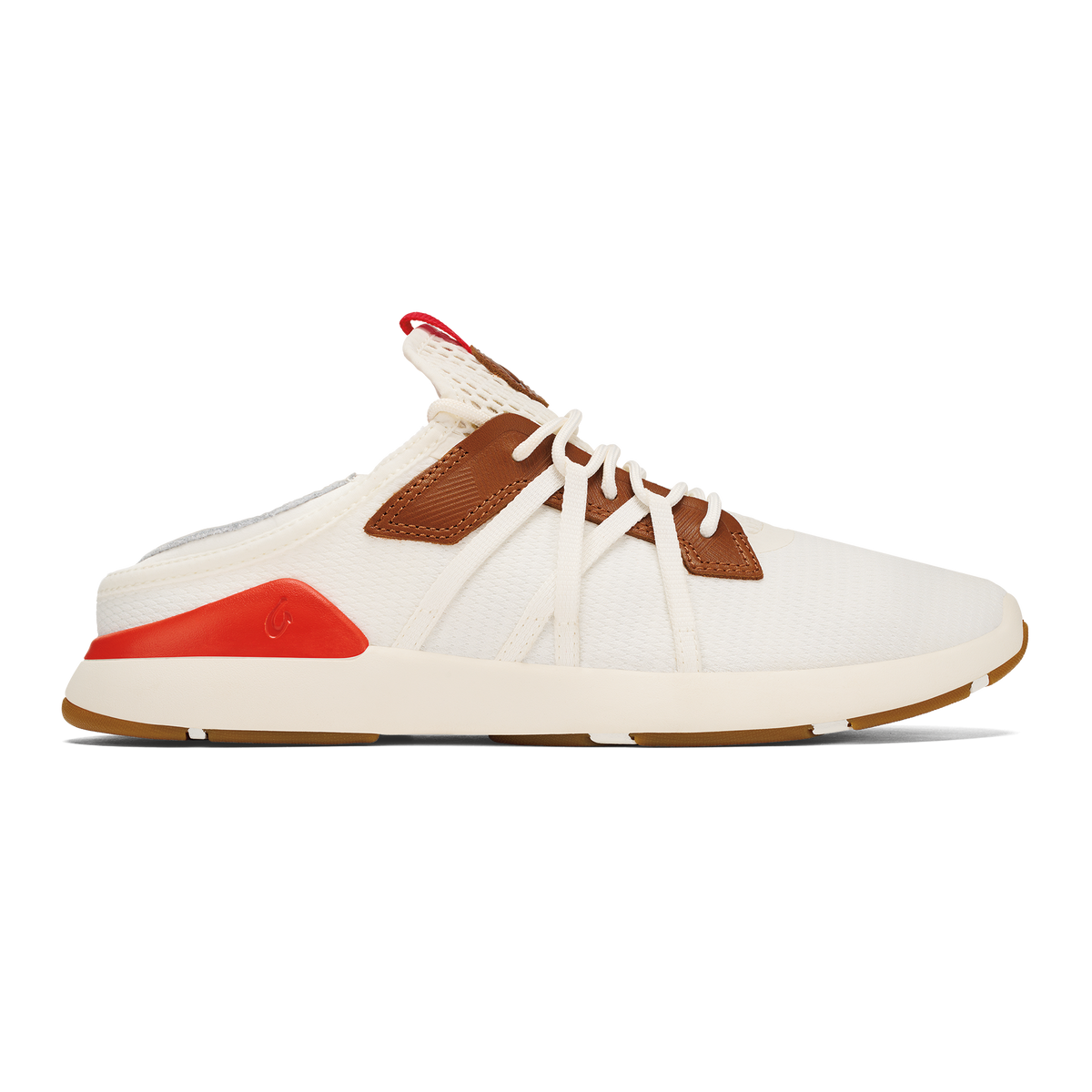 Mio Lī Men's Athletic Shoes - Bright White / Red Lava | OluKai Men