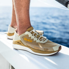 ‘Ahi Men’s Water Boat Shoes - Tan / Tapa | OluKai Men