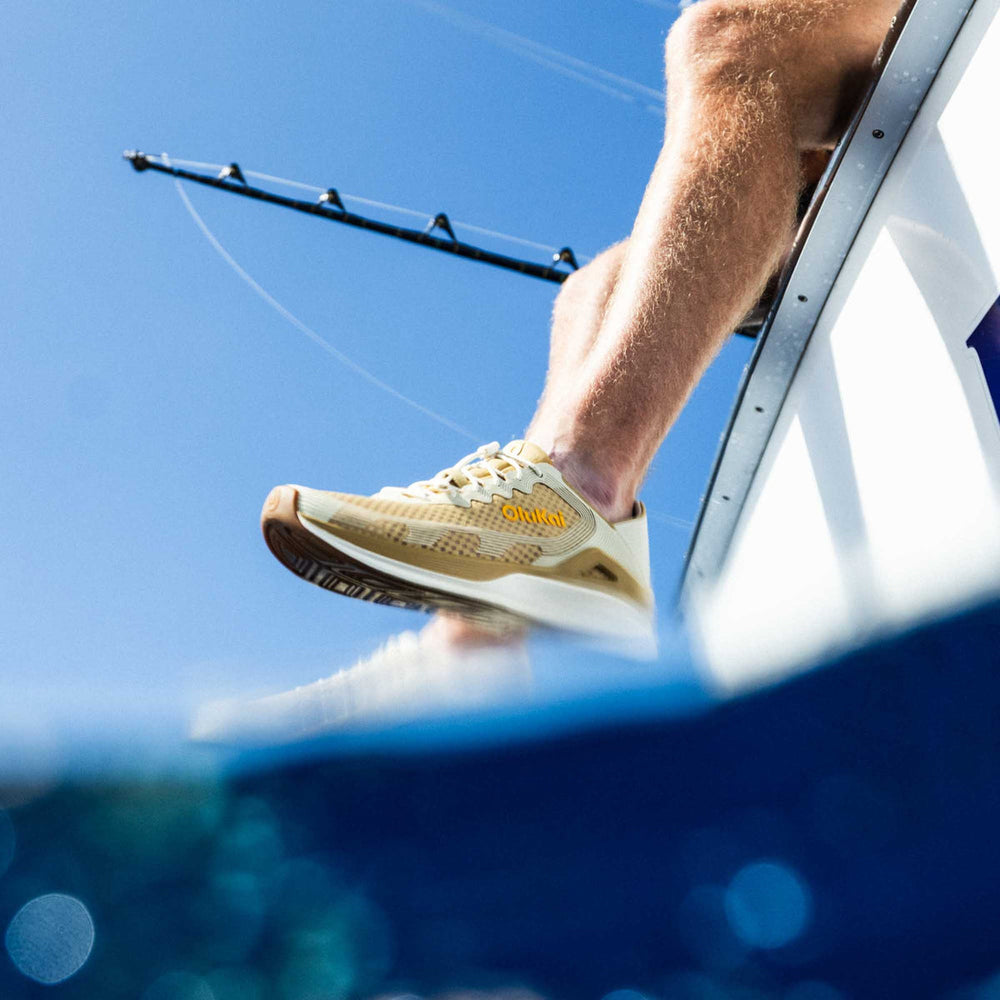 ‘Ahi Men’s Water Boat Shoes - Tan / Tapa | OluKai Men