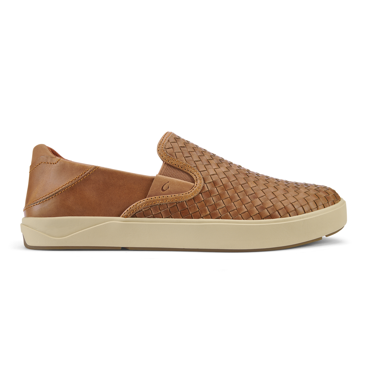 Lae‘ahi Lauhala Men's Leather Slip-On Sneakers - Fox | OluKai Men