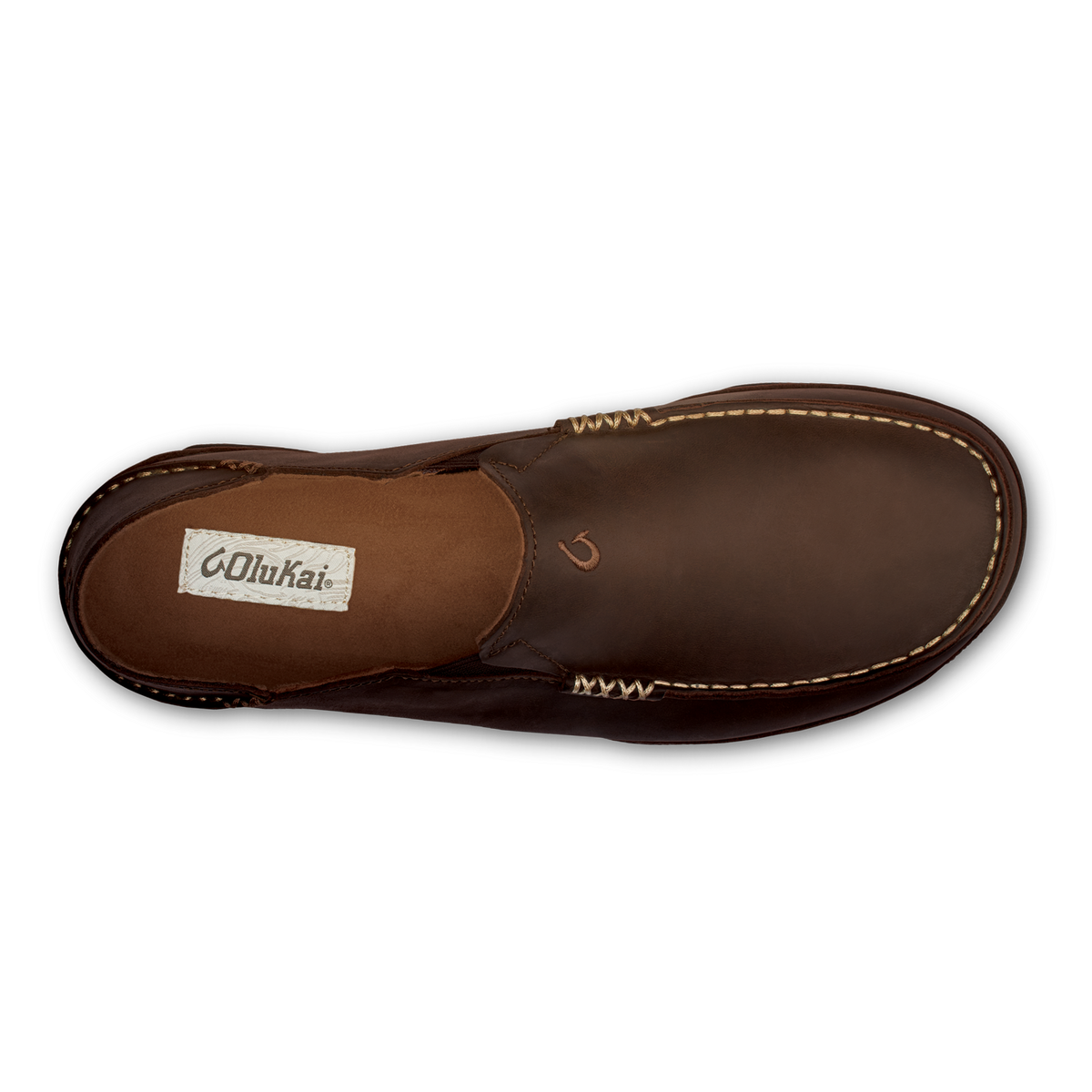 Moloā Men's Leather Slip On Shoes - Dark Wood / Dark Java | OluKai Men