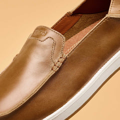 Kākaha Nia Men‘s Leather Slip-On Shoes - Fox | OluKai Men